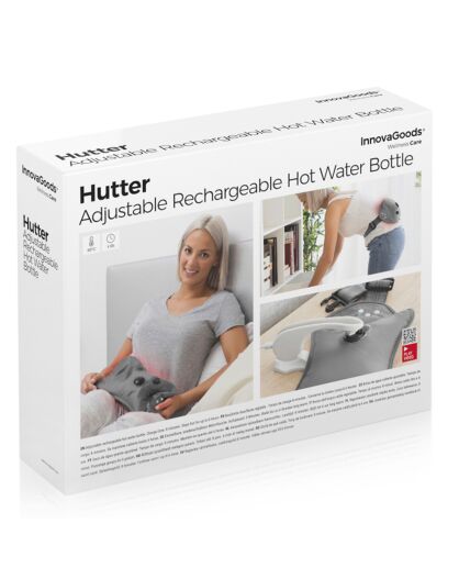 Bouillotte d'eau chaude réglable rechargeable hutter - 400w